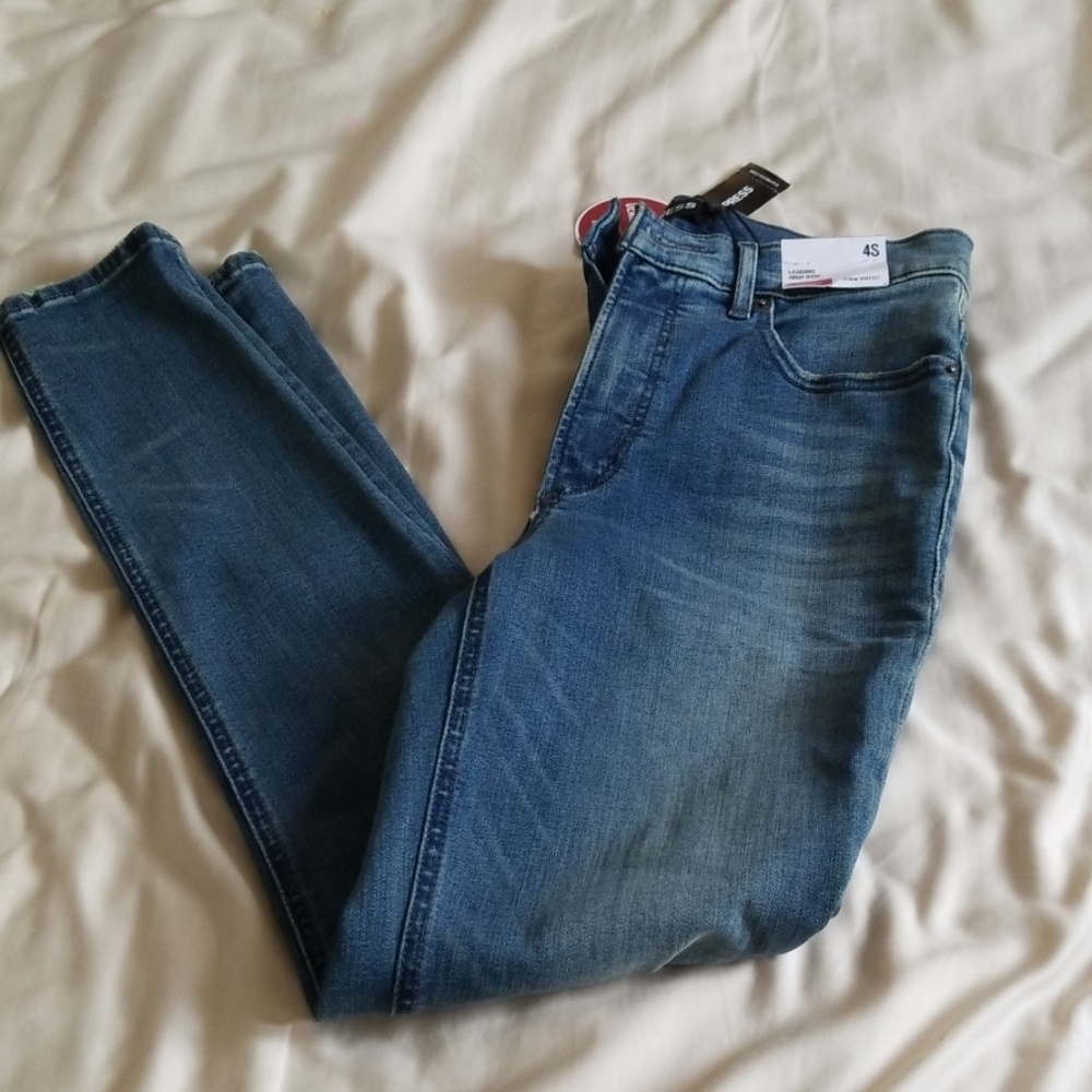 Express High Rise Denim Leggings